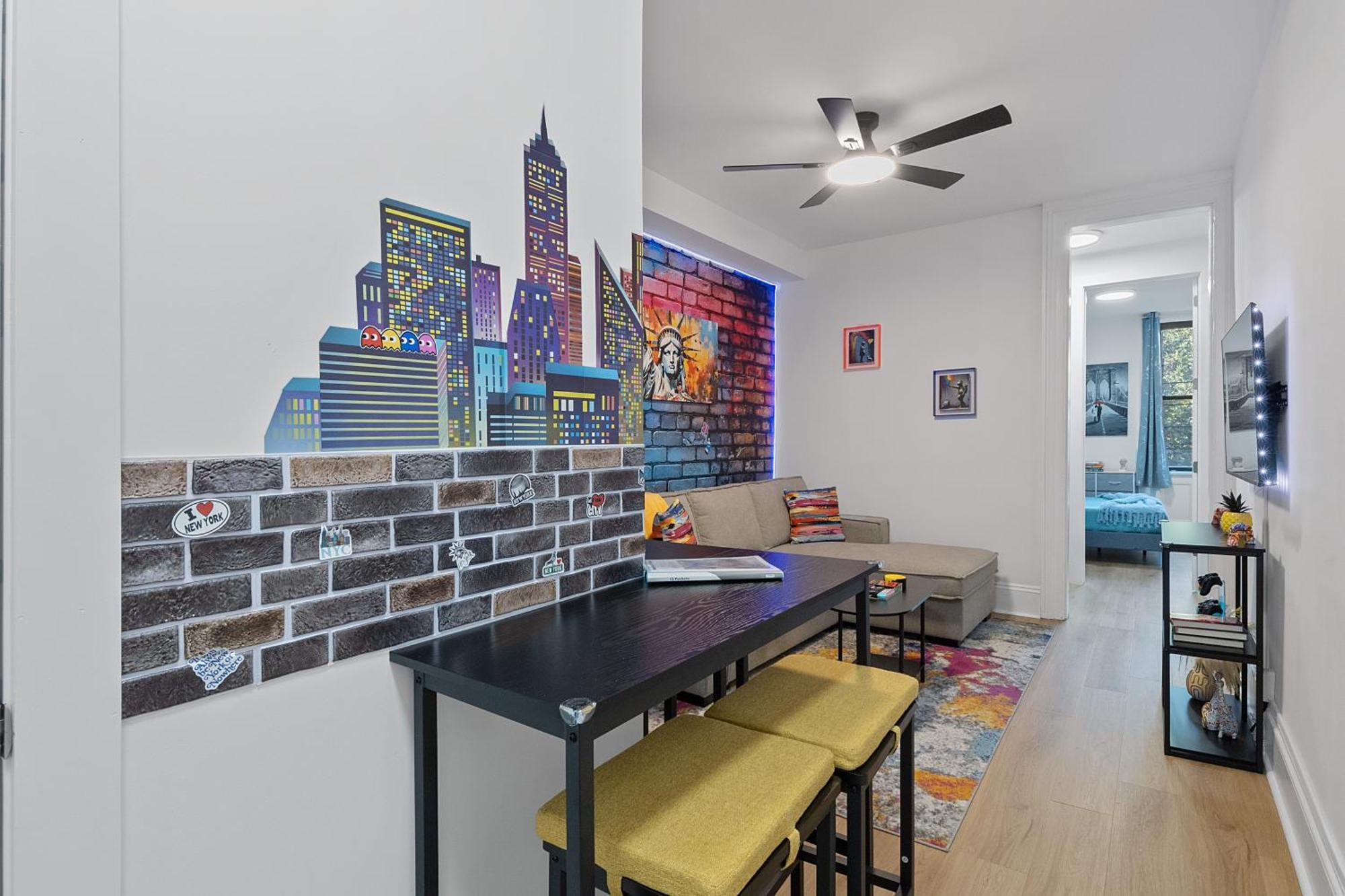Funky & Colorful Urban Getaway, 20 Minutes To Nyc Apartment Hoboken Bagian luar foto